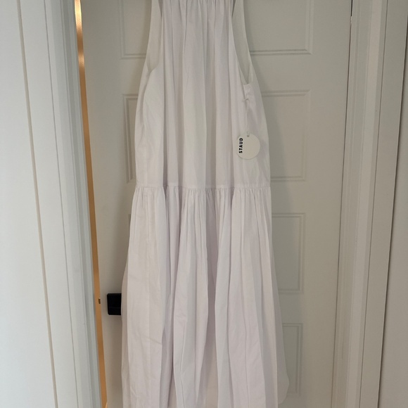 NWT Staud Midi Marlowe Dress - Picture 3 of 5